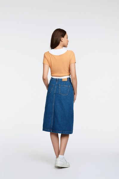 Áo Thun Nữ Vải Gân Kiểu Phối 2 Layer WTS 2255