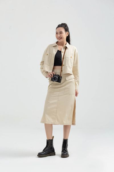 Áo Khoác Croptop Oversize WOF 2009