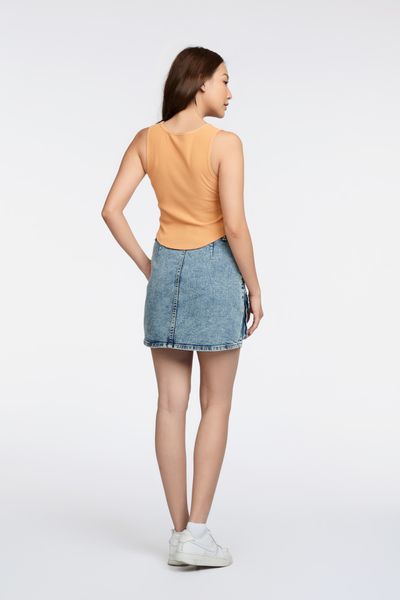 Áo Thun Nữ Tanktop Rib Vạt Bầu WTS 2254