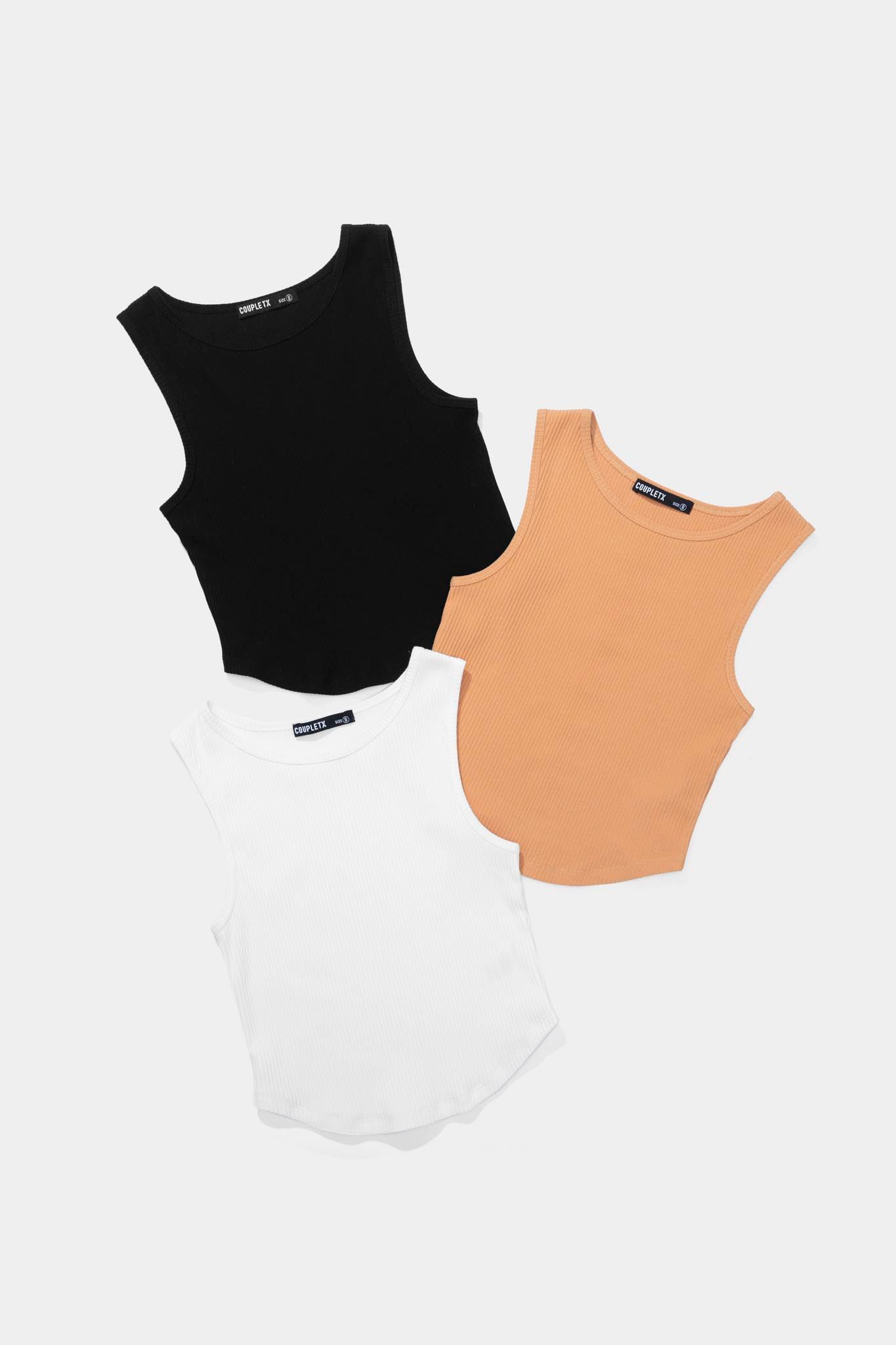 Áo Thun Nữ Tanktop Rib Vạt Bầu WTS 2254 -