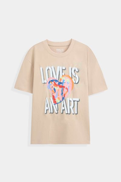 Áo Thun Nữ Relax Fix In Graphics Love Is An Art WTS 2239