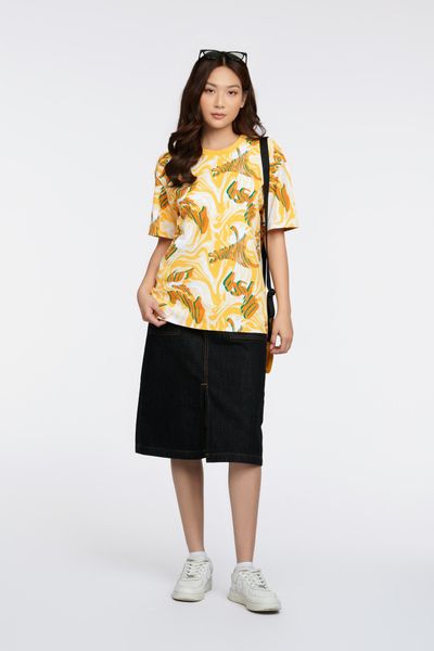 Áo Thun Nữ Pattern In Tấm WTS 2253