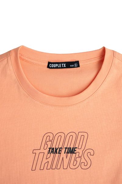 Áo Thun Nữ Slim Fit In Typo Good Things Take Time WTS 2221