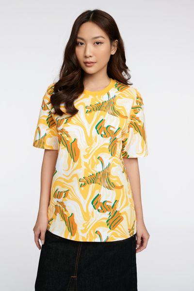 Áo Thun Nữ Pattern In Tấm WTS 2253