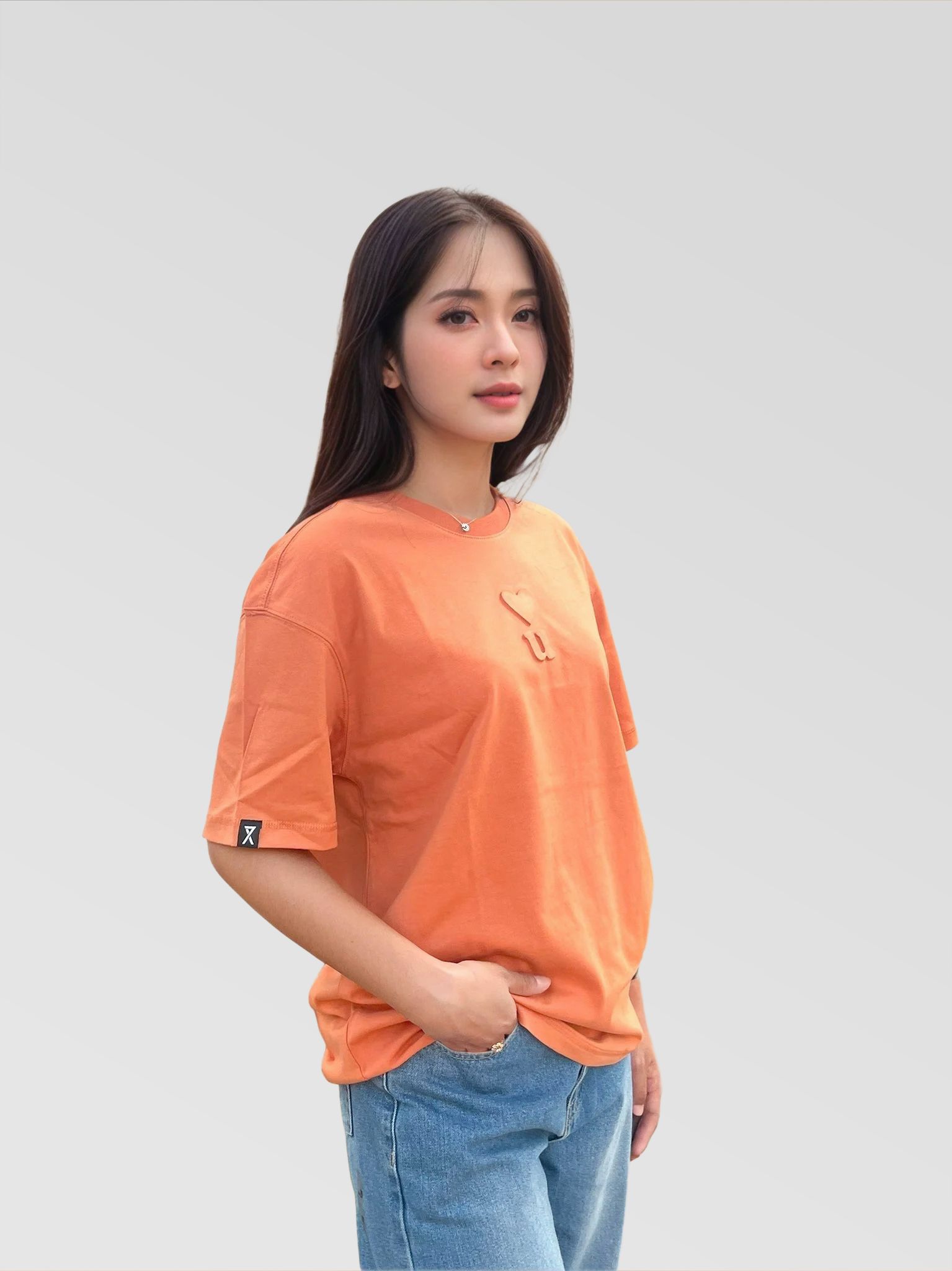 Áo Thun Nữ Relax Dập Nổi Icon Love You WTS 2419