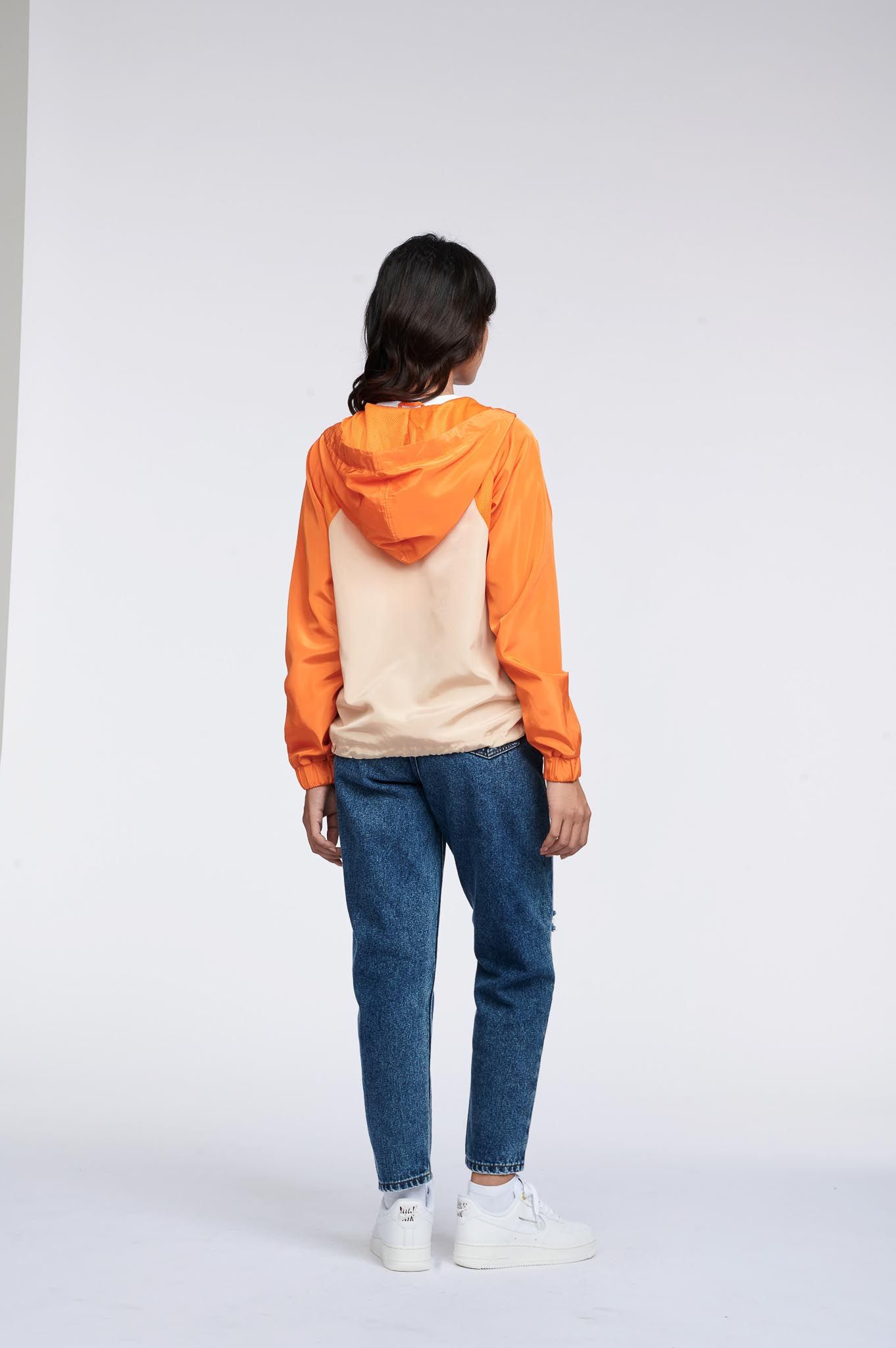 Áo Khoác Nữ Dù Raglan Phối Màu WOP 2033 -