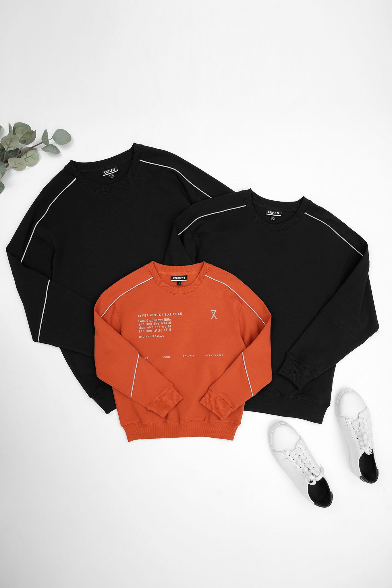 Áo Sweater Nữ In Phản Quang Thân Sau WSW 2016 -