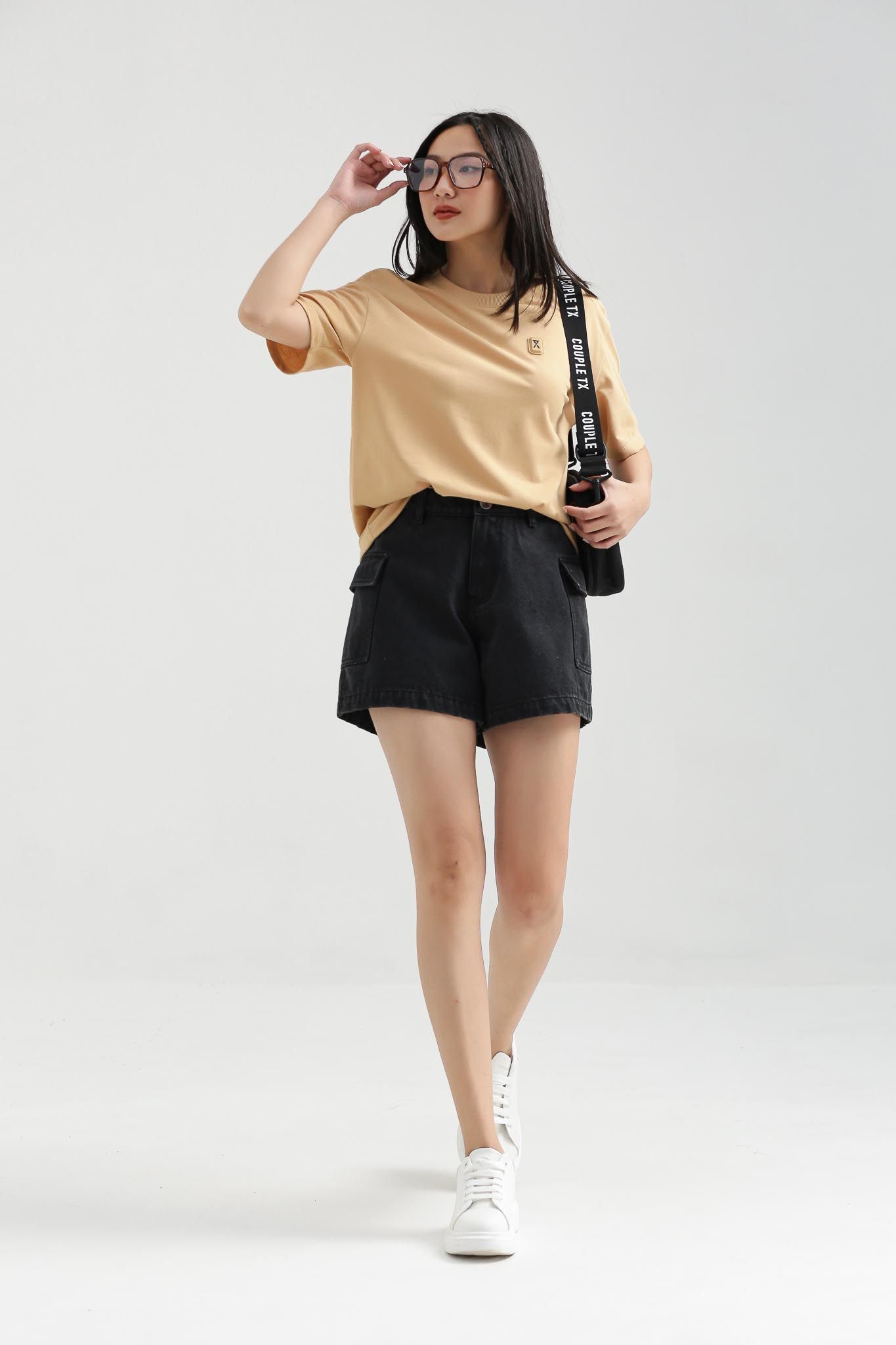 Quần Short Jeans Nữ Túi Đắp Sườn WSR 2016 -