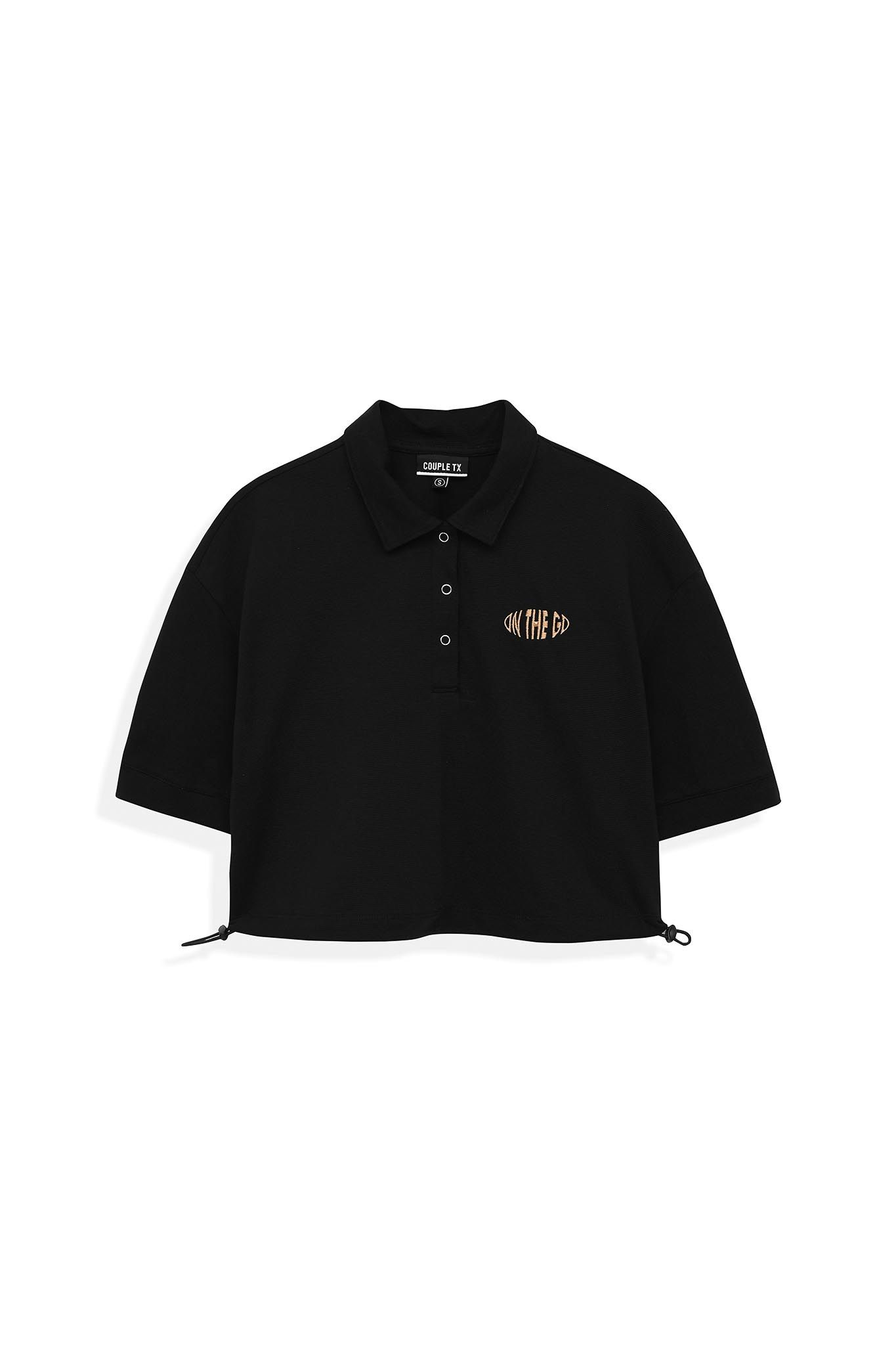 Áo Polo Nữ Relax Fit Phối Dây Rút Lai WTS 2209 -