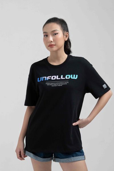 Áo Thun Nữ Relax Fit In Typo Chuyển Màu WTS 2224