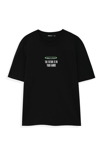 Áo Thun Nữ Relax Fit In Typo The Future Is In Your Hands WTS 2200