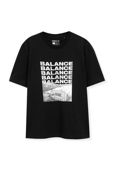 Áo Thun Nữ Regular Fit In Graphic Balance Art WTS 2193