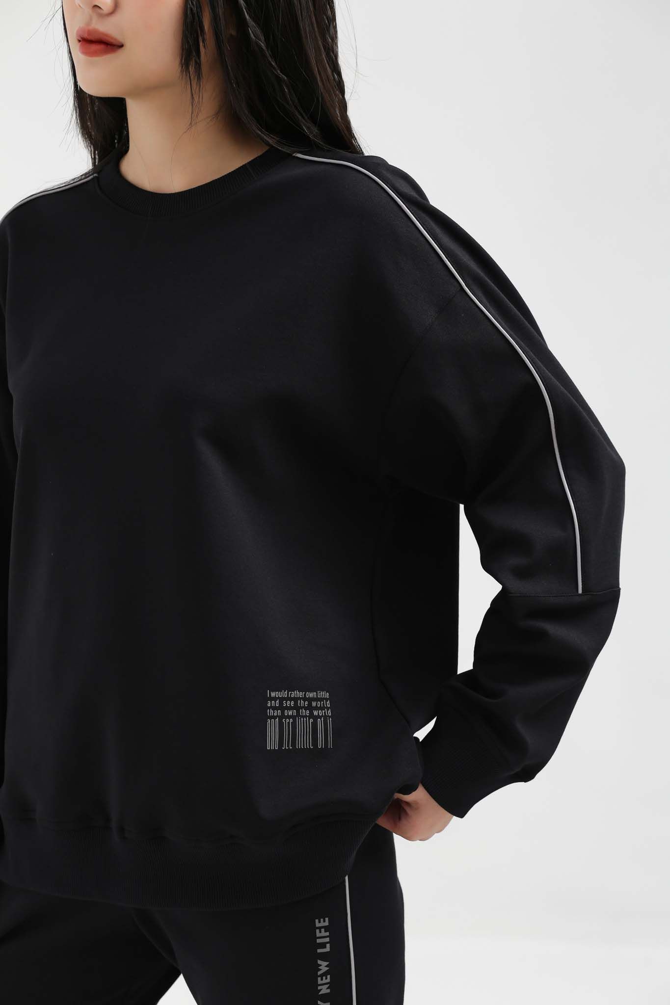 Áo Sweater Nữ In Phản Quang Thân Sau WSW 2016 -