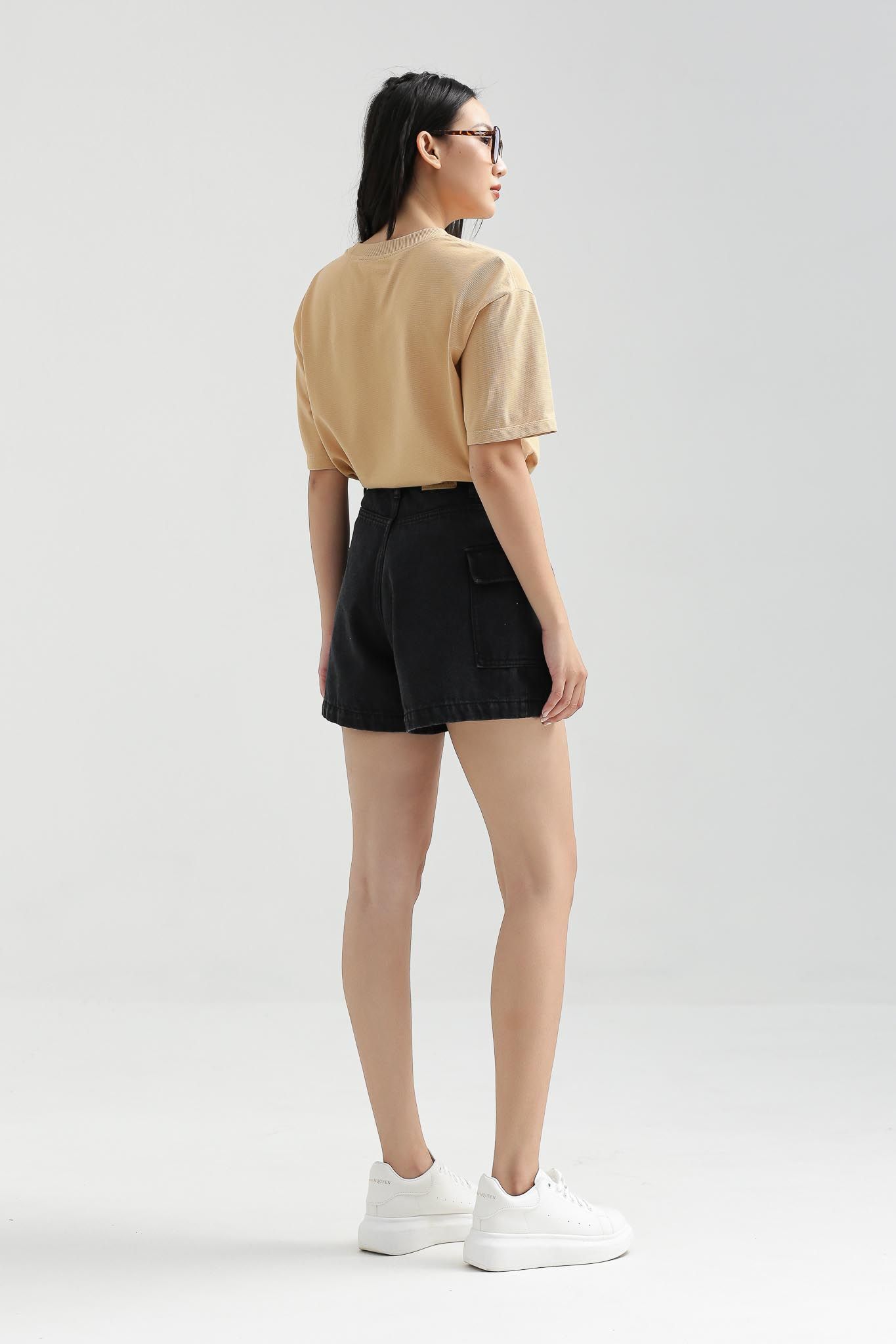 Quần Short Jeans Nữ Túi Đắp Sườn WSR 2016 -