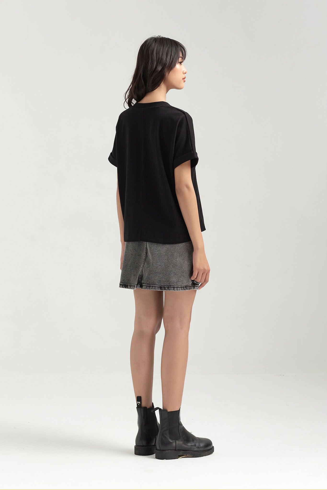 Chân Váy Nữ Mini Jeans Túi Sườn WSK 2019 -