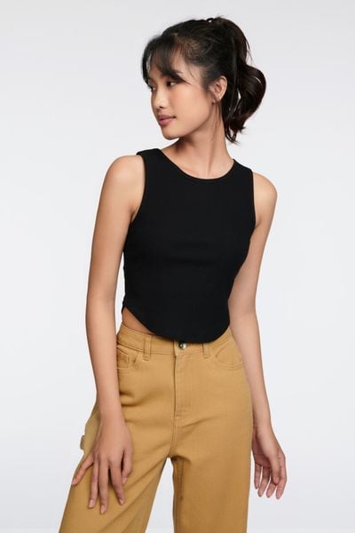 Áo Thun Nữ Tanktop Rib Vạt Bầu WTS 2254