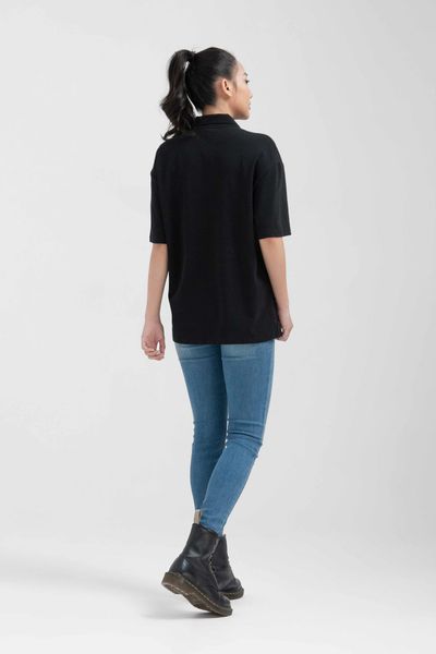 Áo Polo Nữ Jersey Relax Fit In Typo Trước Ngực WPO 2025