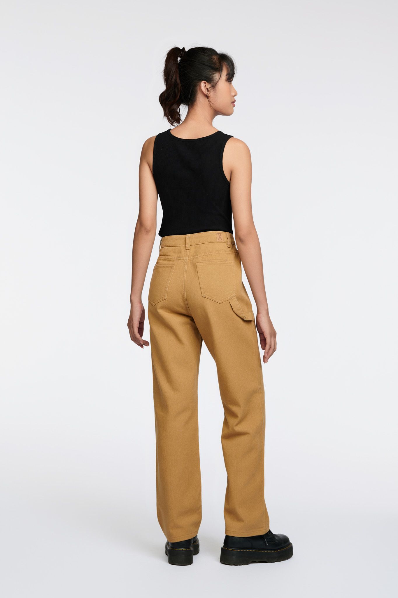 Áo Thun Nữ Tanktop Rib Vạt Bầu WTS 2254 -