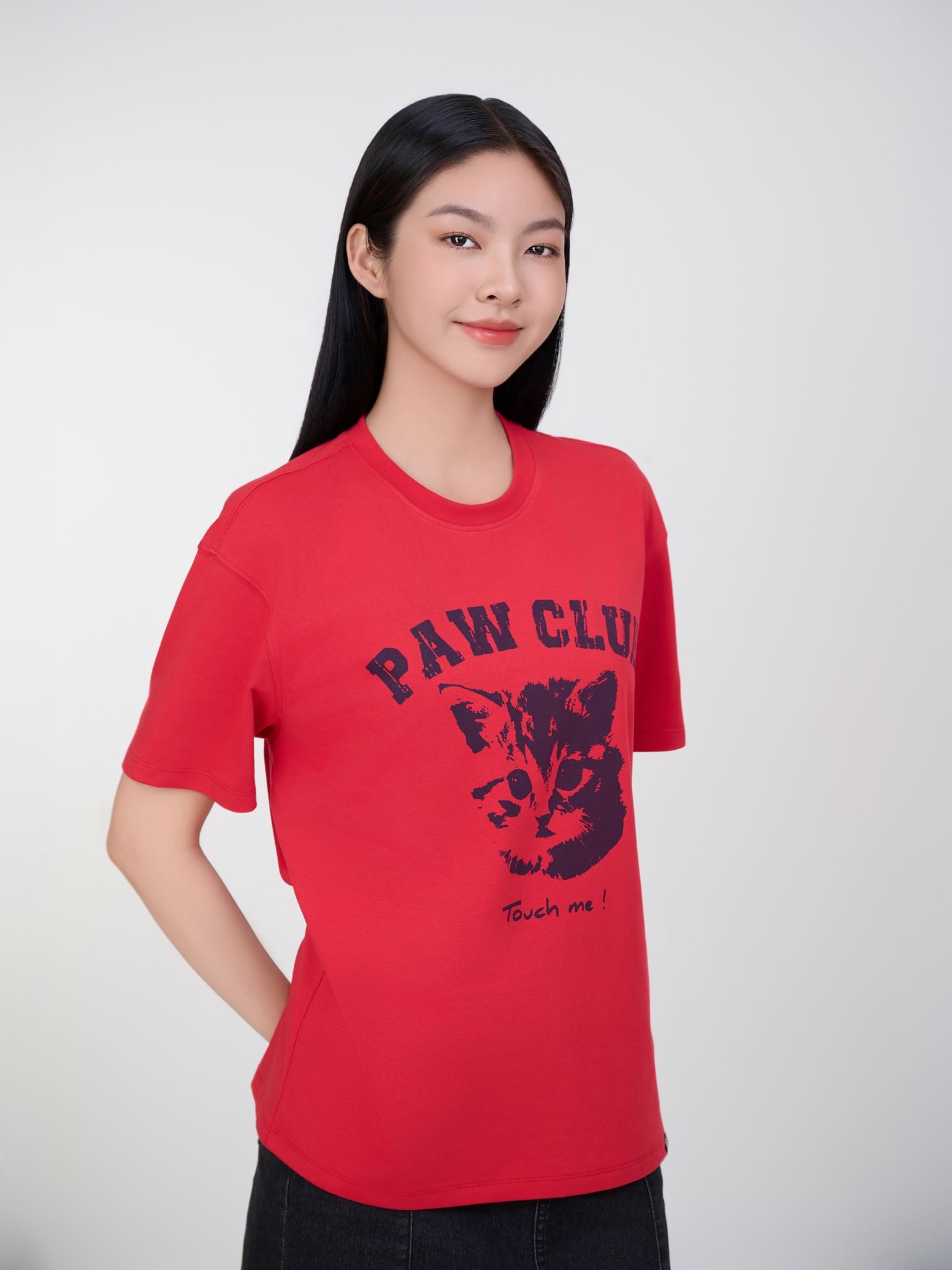 Áo Thun Nữ Relax In Cute Cat WTS 2407