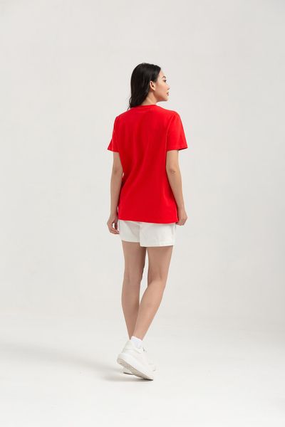 Áo Thun Nữ Regular In Nhũ Mèo May Mắn WTS 2232