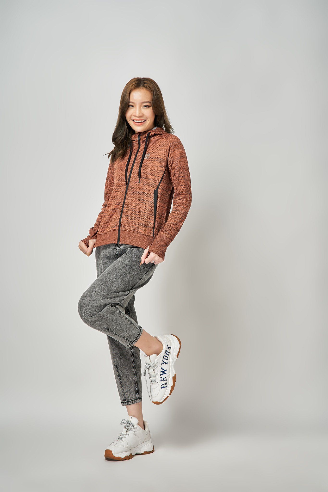 Áo Khoác UV Nữ Sọc Màu WOK 2014 -