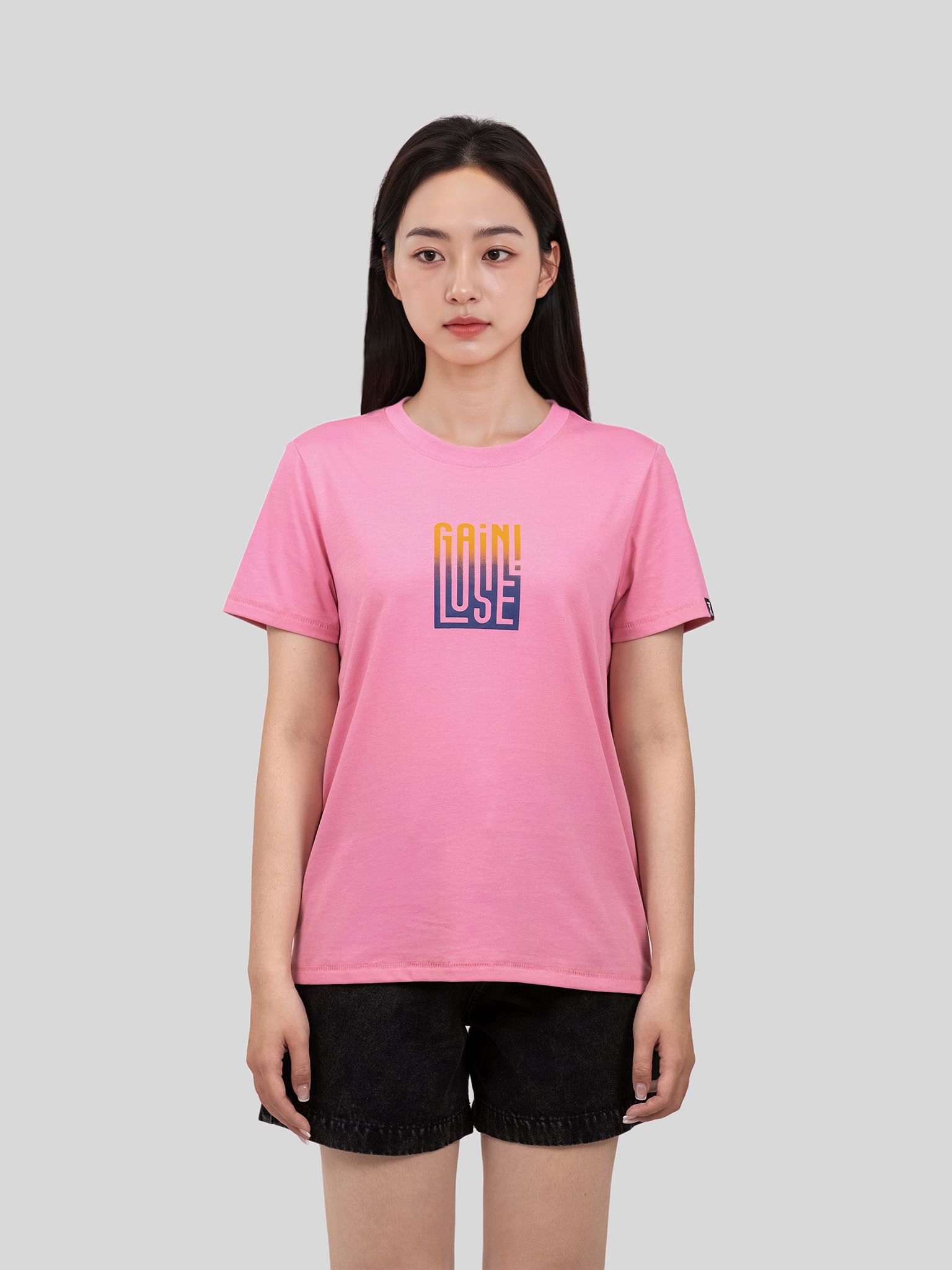 Áo Thun Nữ Typo Gain Lose WTS 2435