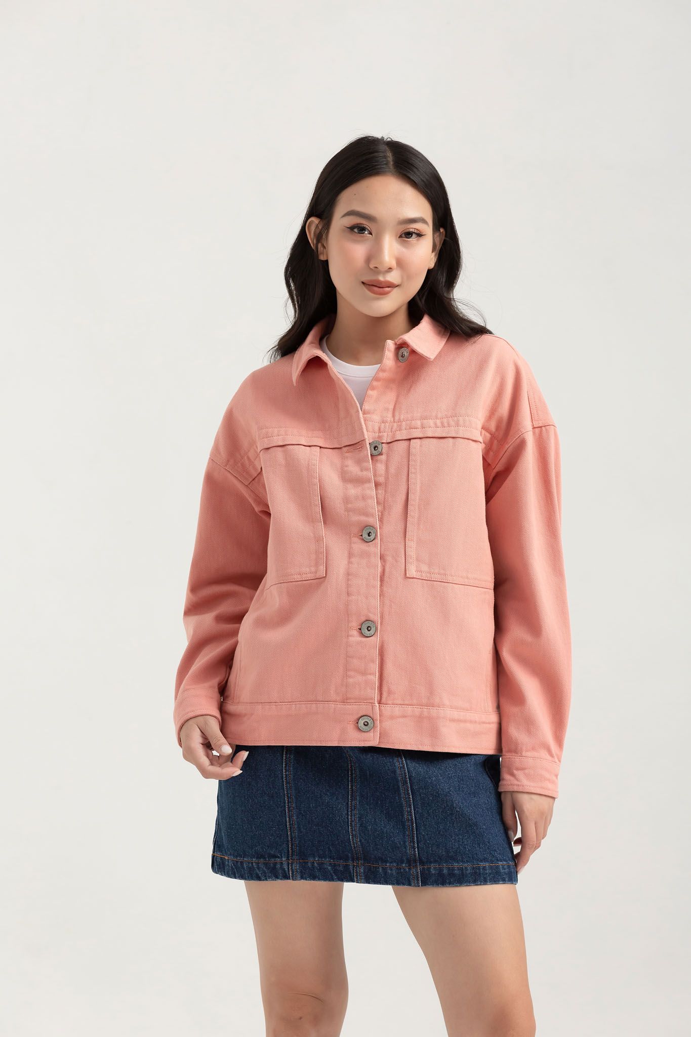Áo Khoác Nữ Khakis Túi Đắp WOF 2030 -