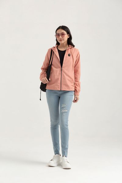 Áo Khoác Nữ Dù Basic Dây Kéo Kim Loại WOP 2032