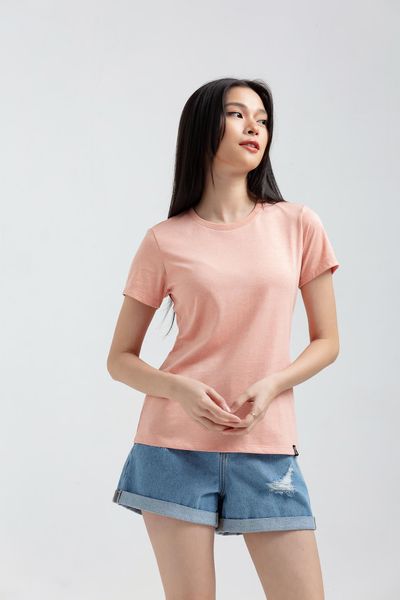 Áo Thun Nữ Cổ Tròn Slim Fit Basic WTS 2231