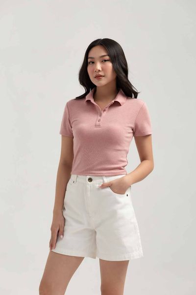 Áo Thun Polo Nữ Kiểu Croptop Ngắn Tay WTS 2237