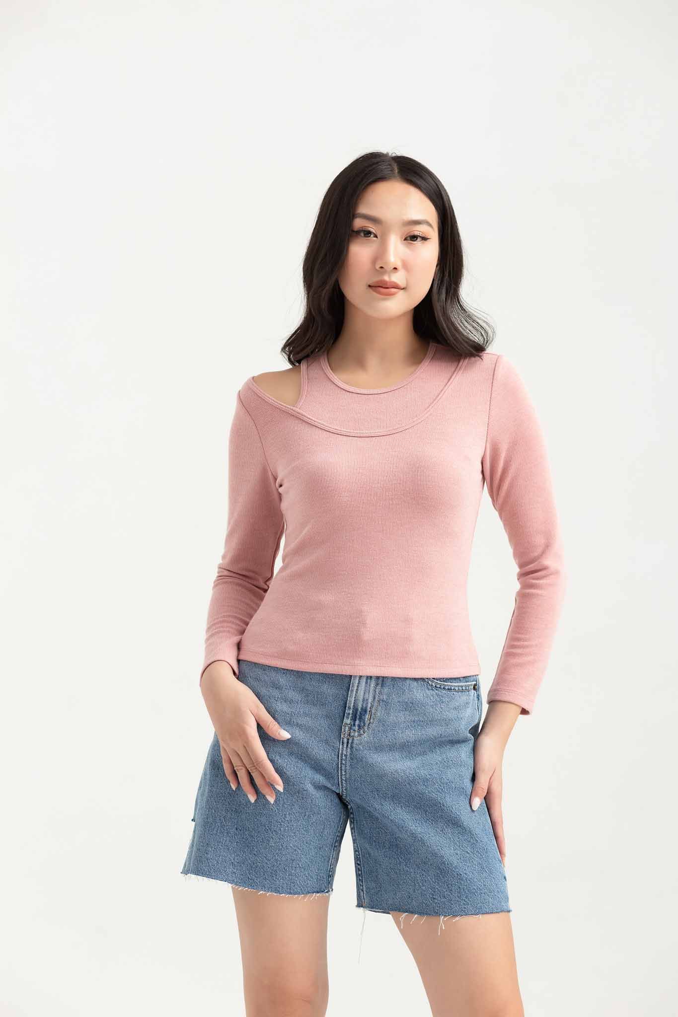 Áo thun Nữ Cutout Tay Dài WTS 2236 -
