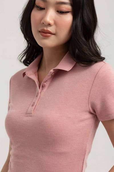 Áo Thun Polo Nữ Kiểu Croptop Ngắn Tay WTS 2237