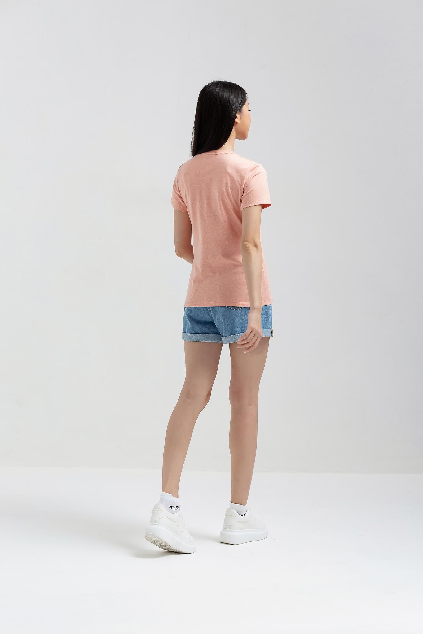 Áo Thun Nữ Cổ Tròn Slim Fit Basic WTS 2231 -