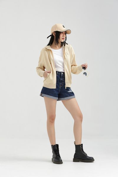 Áo Khoác Nữ Basic Thun Gân Chéo WOK 2026