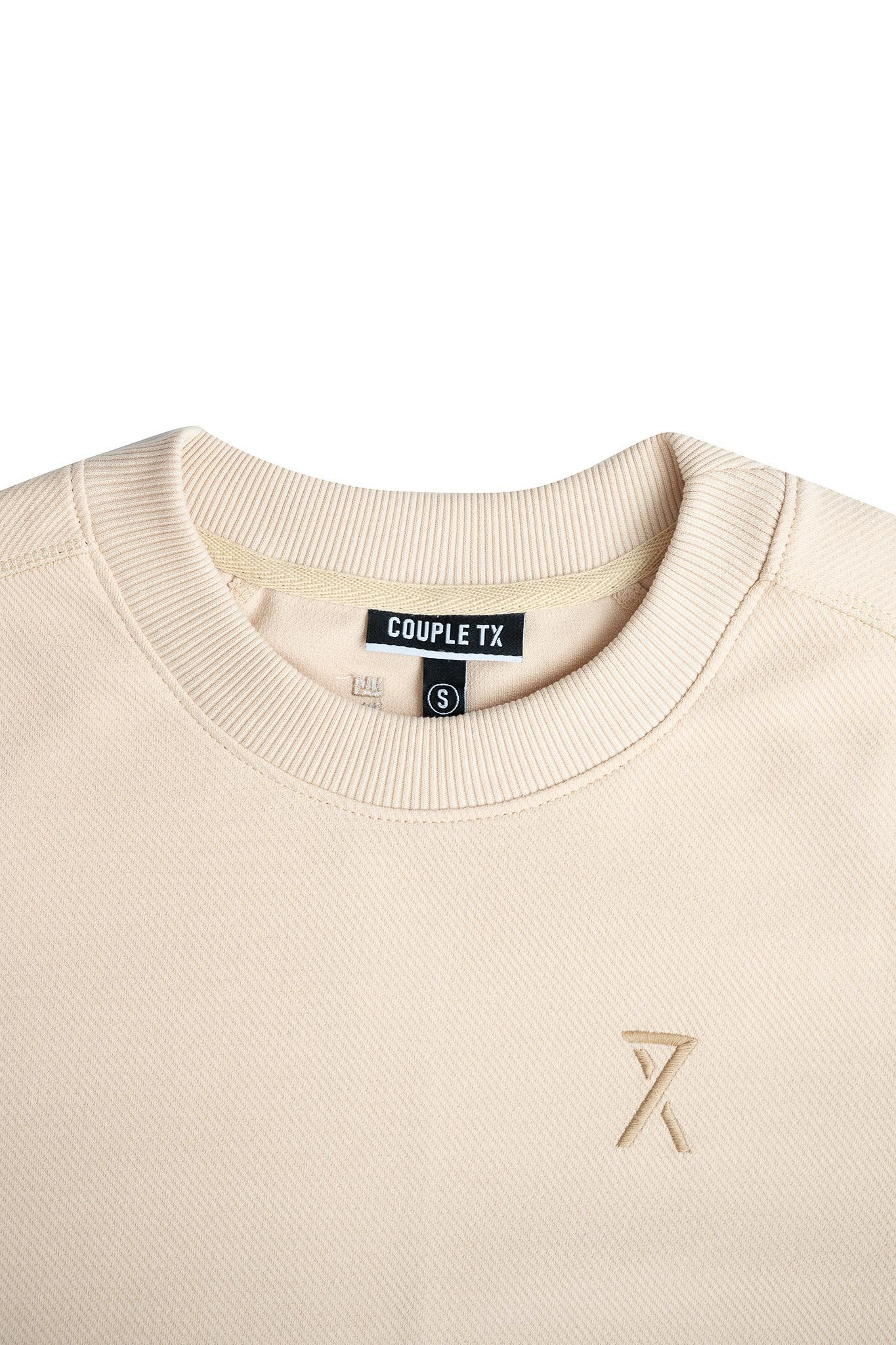 Áo Sweater Nữ Vải Gân Chéo Thêu Typo Túi WSW 2017 -