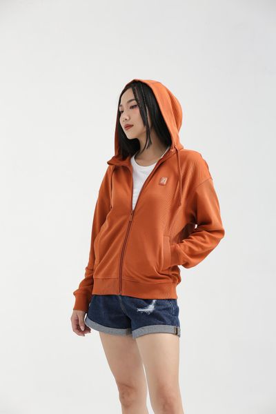 Áo Khoác Nữ Basic Thun Gân Chéo WOK 2026