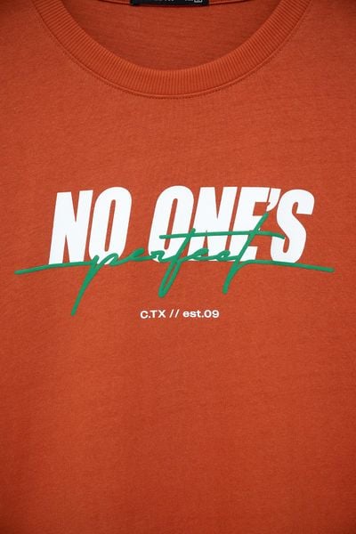 Áo Thun Nữ Relax Fit In No One's Perfect WTS 2219