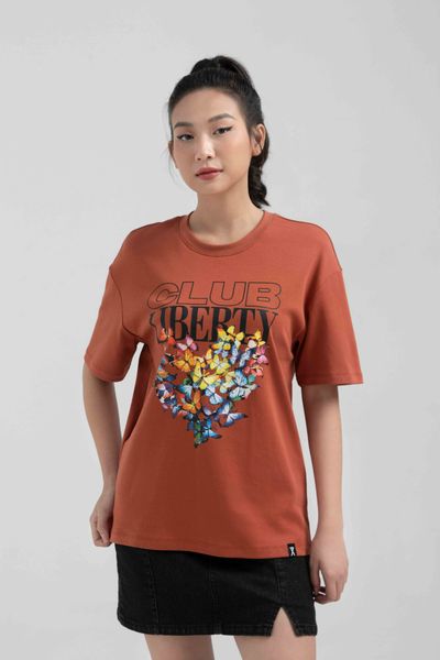 Áo Thun Nữ Relax Fit In Graphics Liberty Club WTS 2220
