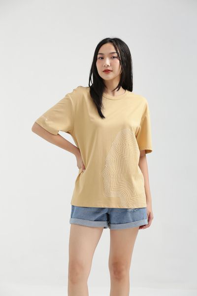Áo Thun Nữ Relax fit in Graphics Mặt Người WTS 2194