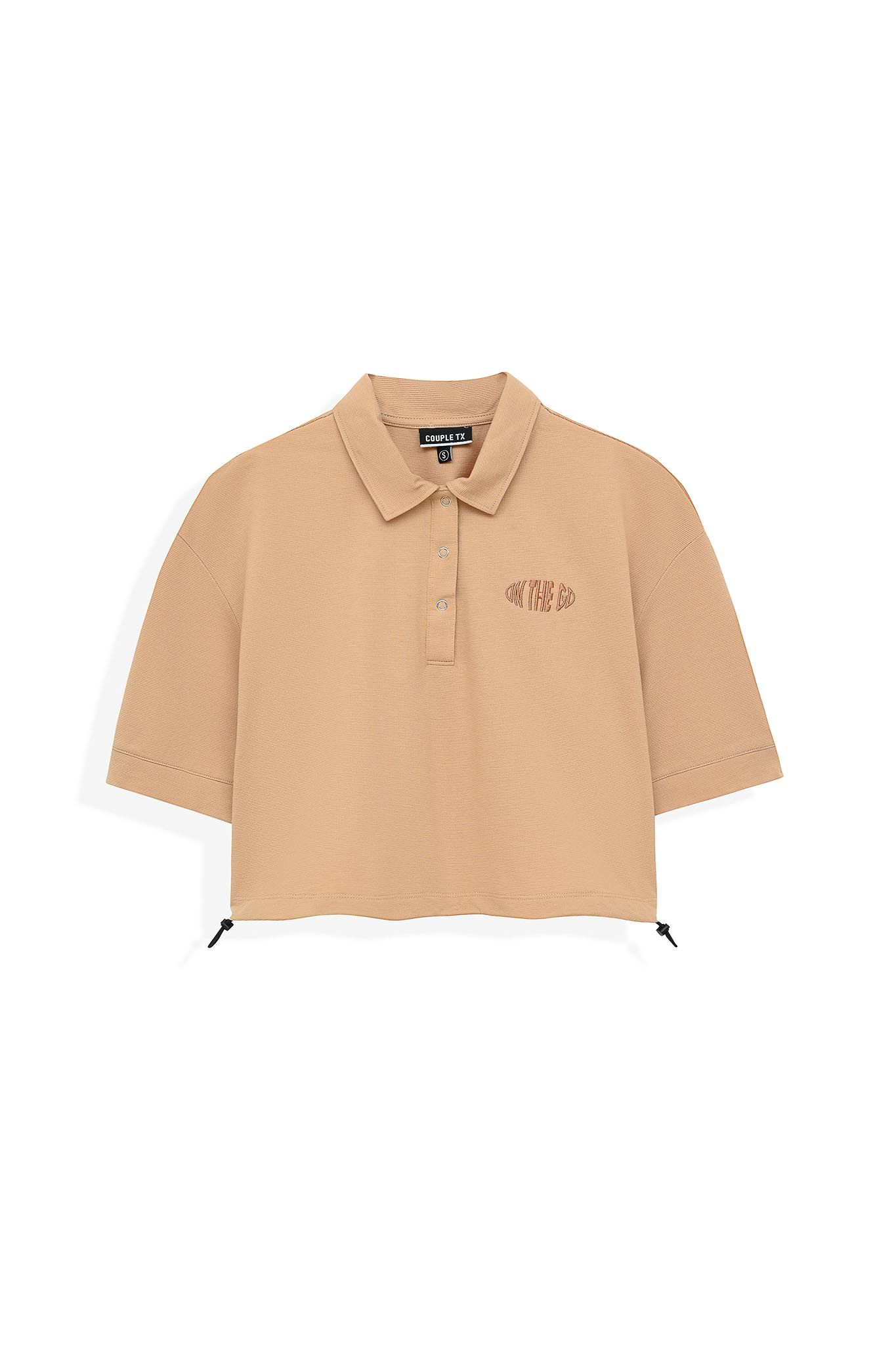 Áo Polo Nữ Relax Fit Phối Dây Rút Lai WTS 2209 -