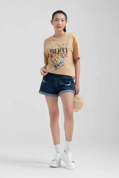 Áo Thun Nữ Relax Fit In Graphics Liberty Club WTS 2220