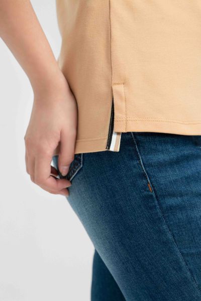Áo Polo Nữ Pique Slim Fit Phối Bo Cổ WPO 2024