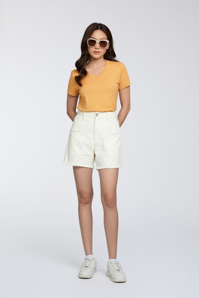 Áo Thun Nữ Basic Cổ Tim WTS 2247