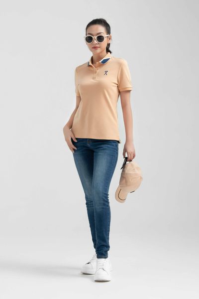 Áo Polo Nữ Pique Slim Fit Phối Bo Cổ WPO 2024