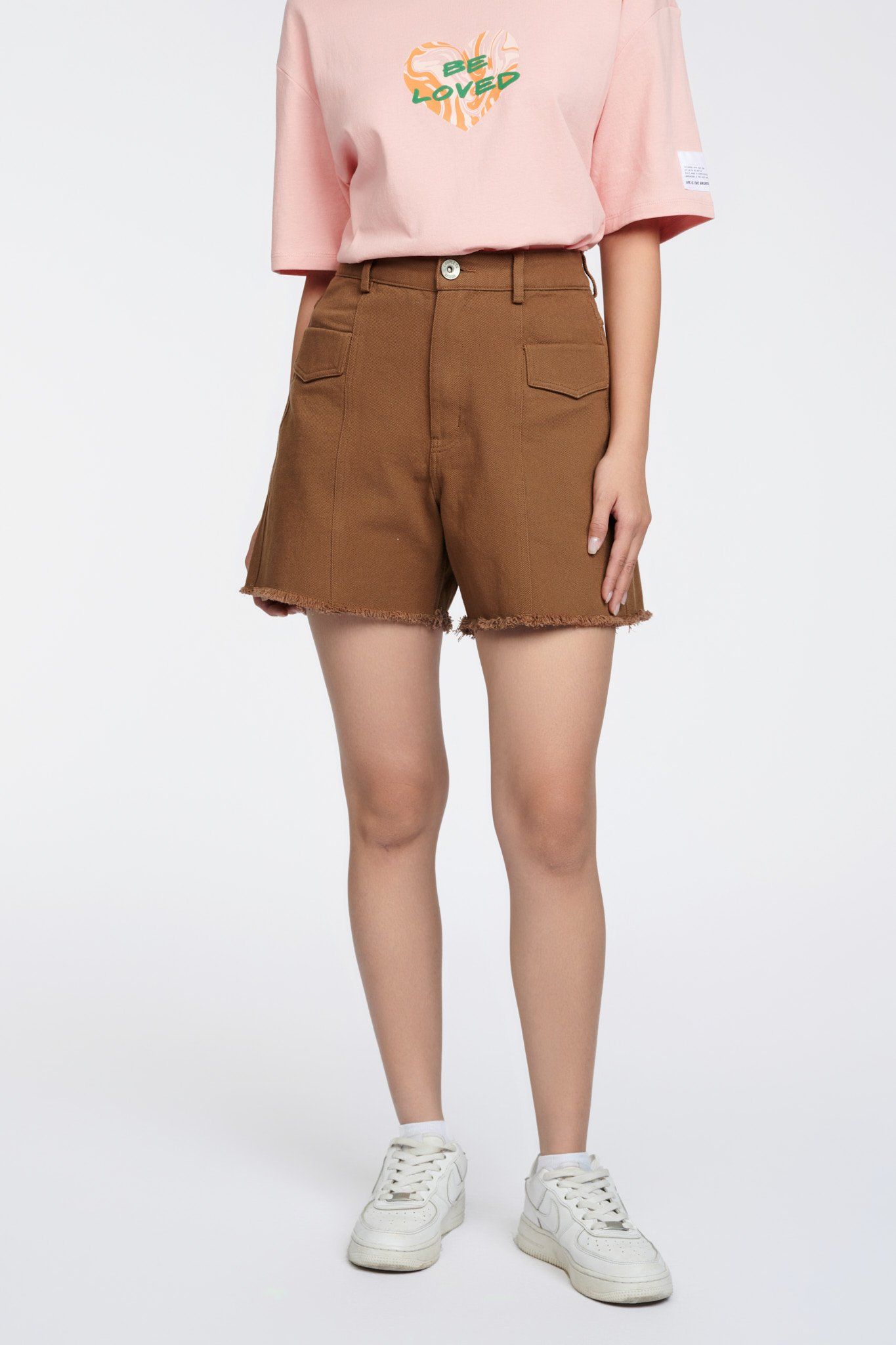 Quần Short Nữ Kaki Wash Tưa Lai WSR 2020 -