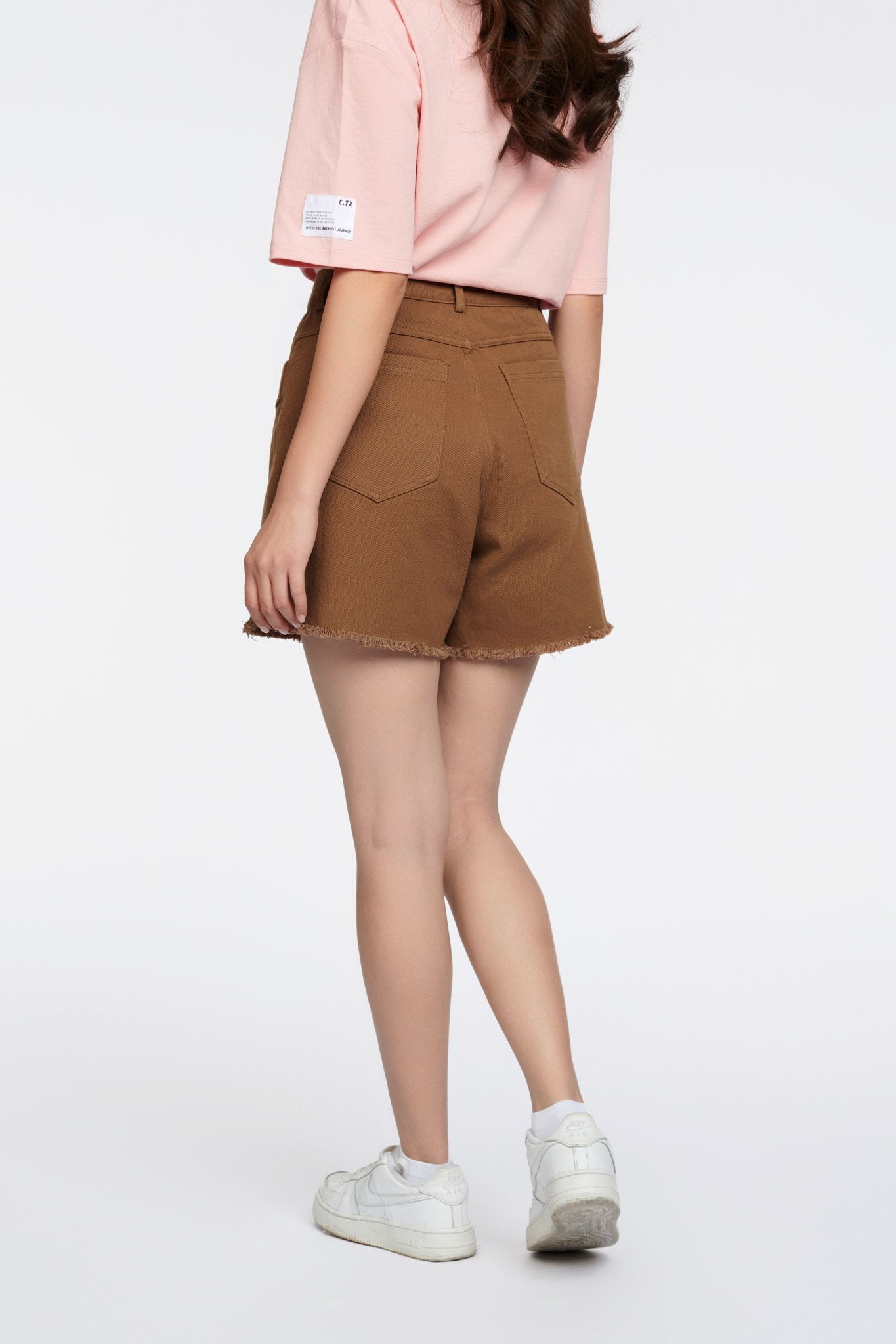 Quần Short Nữ Kaki Wash Tưa Lai WSR 2020 -