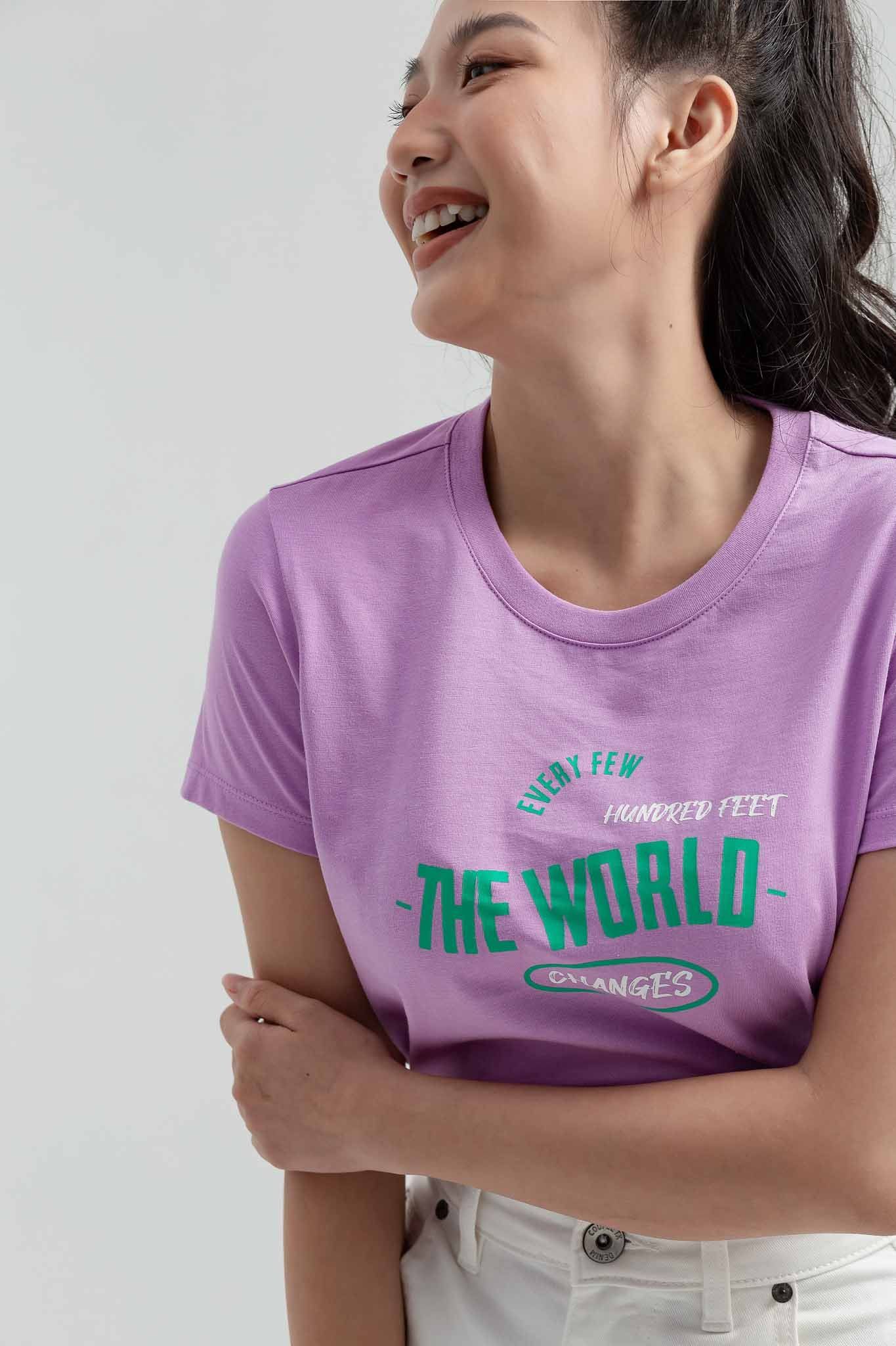 Áo Thun Nữ Slim In The World WTS 2205 -