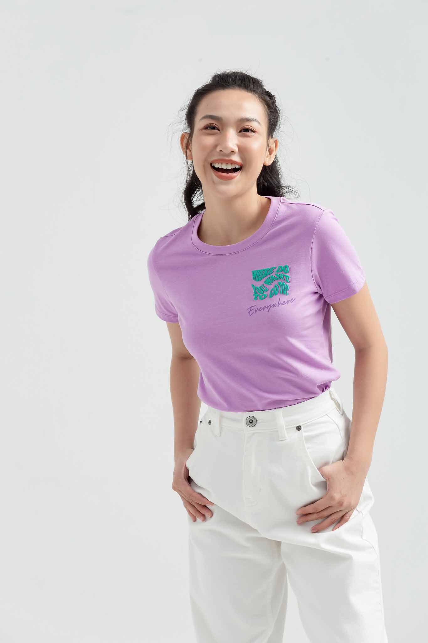 Áo Thun Nữ Slim In EveryWhere WTS 2204 -