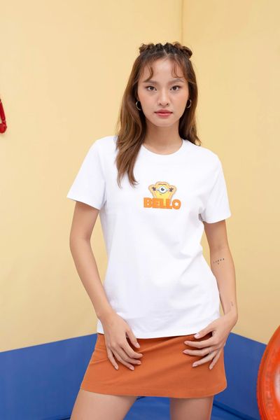 Áo Thun Nữ Regular Fit Minions In Bello WTS 2216