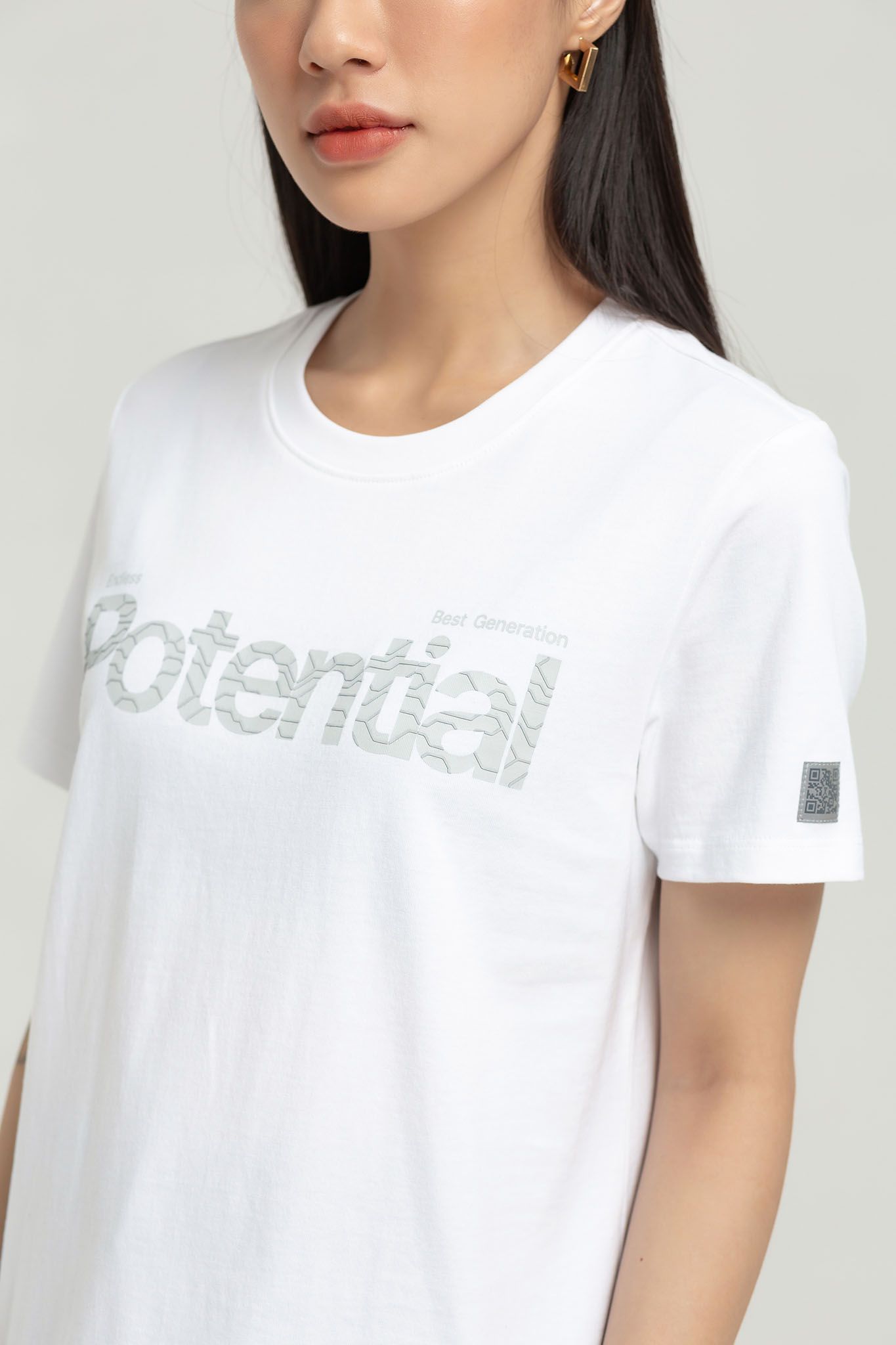 Áo Thun Nữ Regular Fit In Typo Potential WTS 2225 -